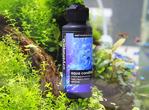 Crystalpro Aqua Conditioner - Treats 5000 Gallons - Aquarium Water Conditioner - Neutralizes Chlorine and Ammonia 16.9 Oz