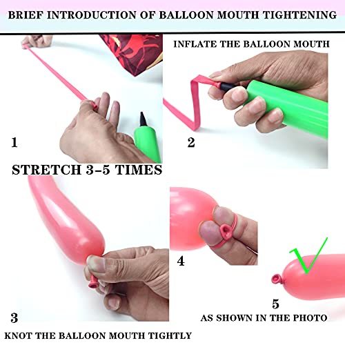 LXZFCRG 260 Balloons with Pump, Premium Long Latex Twisting Balloons for Birthday Wedding Festival Party Pastel Color Pack...