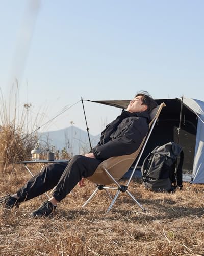 MOBI GARDEN High Back Camping Chair, Ultralight Hiking Chair with 7075 Aluminum Frame, Portable Lawn Chair with Breathable...
