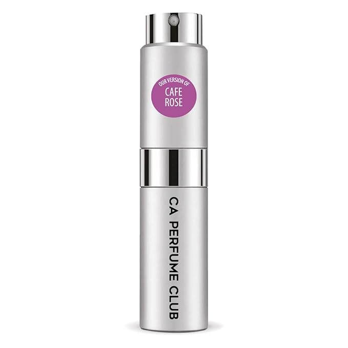 CA Perfume Impression of Cafe Rose for Women and Men Chypre Floral Scent Long Lasting Unisex Fragrance Eau De Parfum Travel Size Refillable Atomizer Spray 0.27 Fl Oz 8ml