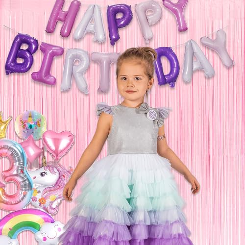 Pastel Pink Party Backdrop Decoration - GREATRIL Baby Pink Foil Fringe Streamers for Baby/Boo Day/Valentines/Cowgirl/Swee...