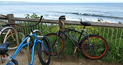 MBB Longboard Bicycle Surfboard Racks, by Moved By Bikes, Compatible with Shortboards, Longboards, and SUP Paddleboards, Q...