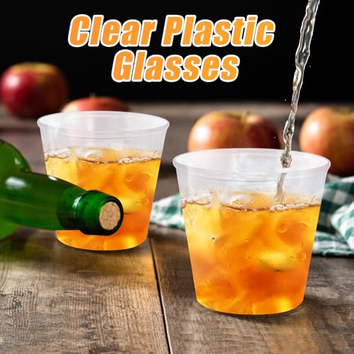 Enjamyo 500 Pack 1.5oz Plastic Shot Glasses,Mini Disposable Cups,Clear Plastic Shot Cups,Small Party Cups Tasting Cups for...