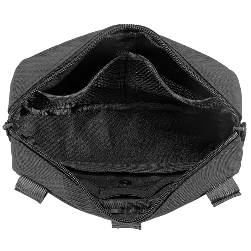 FRTKK Tactical Molle Admin Pouch Utility Laser Cut EDC Tool Pouch Bag Horizontal Modular Pouches Include US Flag Patch and...