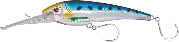 Nomad Design DTX Minnow with Patented Autotune System - Distressed Baitfish Swimming Action, BKK Diablo