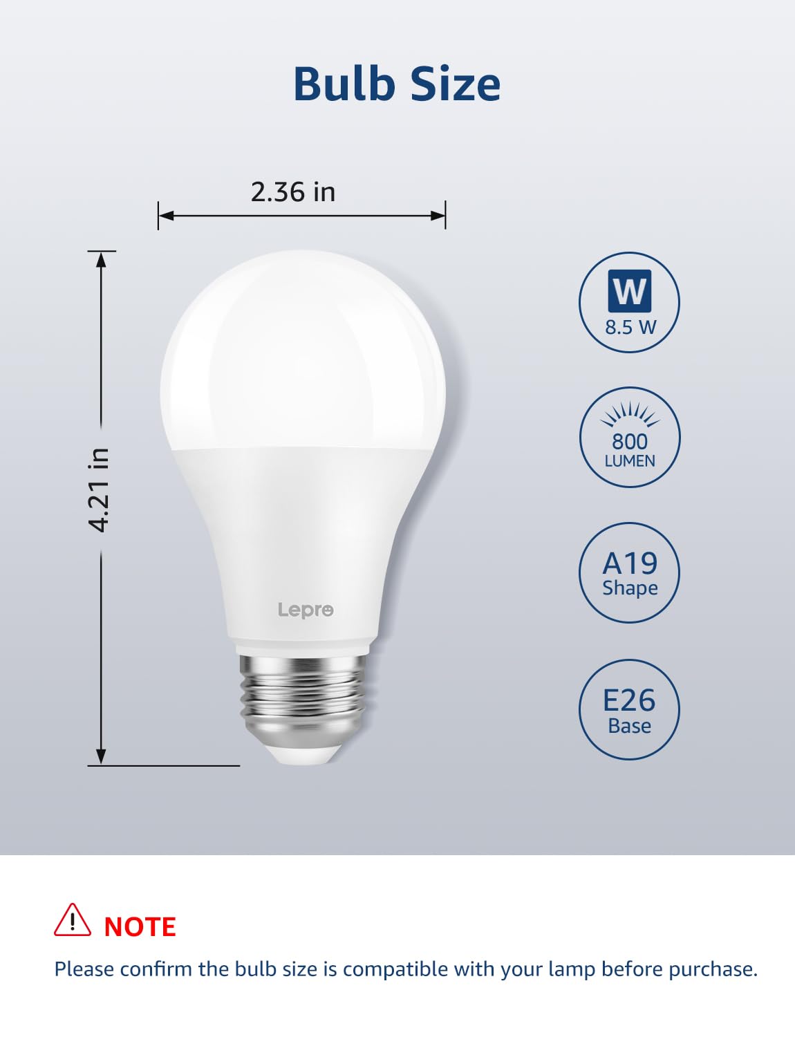 Lepro B1 AI Smart Light Bulbs - WiFi & Bluetooth RGBWW Color Changing LED Bulb Works with Alexa & Google Assistant, Personalized Al Lighting Designer, AI Voice Control, Music Sync, 2.4GHz Only, 2 Pack