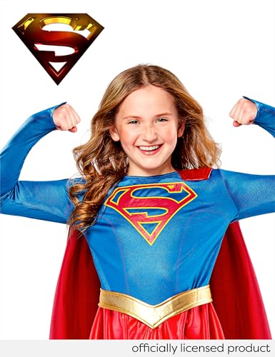 DC Superheroes Supergirl TV Series: Supergirl Costume Dress for Kids by Rubies, Girl's Small
