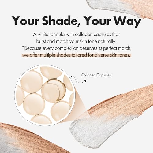 ELROEL Blanc Cover Cream Stick V White - Korean Color-Changing Foundation Stick with Volufiline - Medium to Full Coverage ...