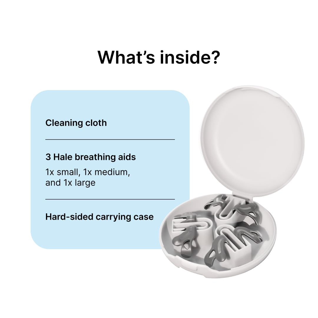 Hale Nasal Breathing Aid, Nasal Dilator for Snore Prevention | Daily Wear Dilator for Nasal Obstruction| Mouth Breathing