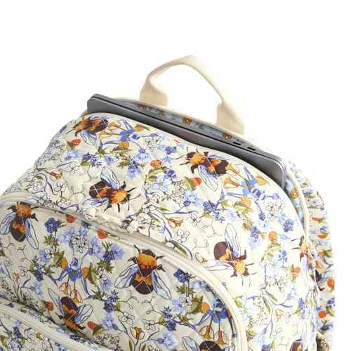 Vera Bradley Women's Bancroft Backpack - Premium Cotton, Bee Garden, One Size