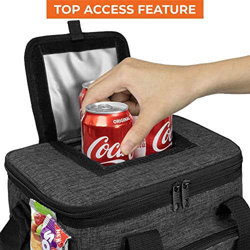 OPUX Soft Cooler Bag, Insulated Collapsible Lunch Cooler Bag for Men Work Camping Beach Travel, Portable Soft Sided Leakpr...
