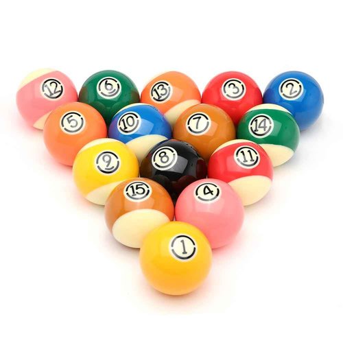 Soseen Pool Cue Ball 2-1/4" Regulation Size 16 Pool Balls Billiard Set (White)