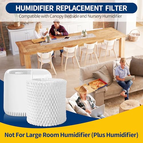 Gazeer Humidifier Replacement Filter Compatible with Canopy Bedside and Nursery Humidifier,Made with Wood Pulp, Paper Filt...