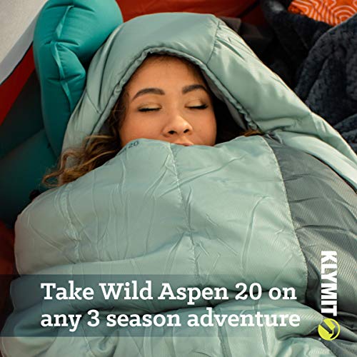 Klymit Sleeping-Bags KLYMIT Wild Aspen Lightweight Mummy Sleeping Bag, Best Gear for Cold Weather Camping, Hiking, Backpac...
