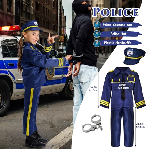 14Pcs Toddler Dress up Clothes,Boys Dress up Costumes for Play,Kids Dress up Set with Firefighter,Construction Worker,Che...