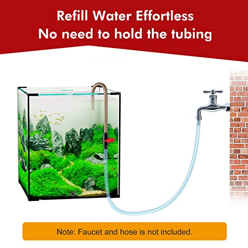 Dreyoo Aquarium Fish Tank Hook Water Changer, with Flow Switch, Quickly and Efficiently Helps Fill Your Water, Aquarium Va...