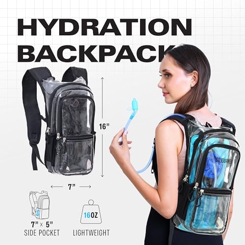 Sojourner Hydration Pack, Hydration Backpack - Water Backpack with 2l Hydration Bladder, Festival Essential - Rave Hydrati...
