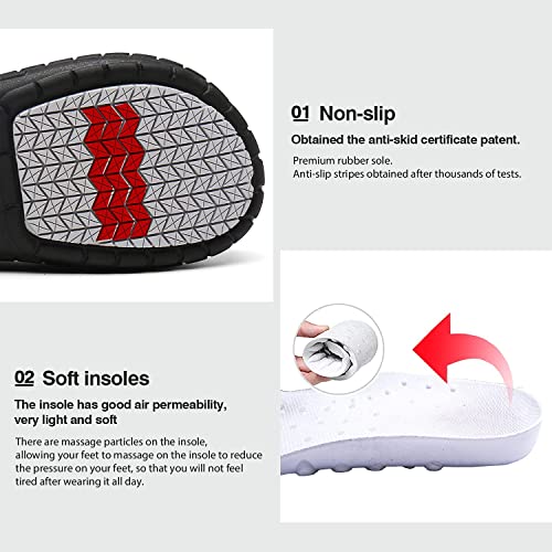 JSWEI Chef Shoes for Men - Professional Oil Water Resistant Nursing Chef Shoe，Non-Slip Safety Working Shoes for Kitchen Ga...