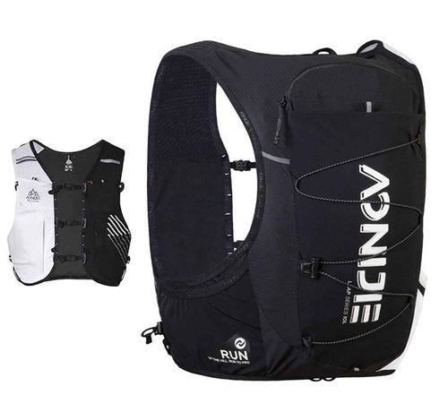 AONIJIE Running Hydration Vest Lightweight & Large Capacity Running Vest for Women Men, Hydration Backpack Fits 6.8" Phones (X-Large, Blackwhite)