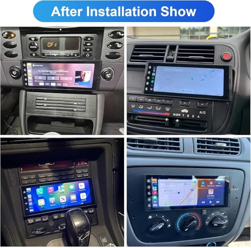 6.9 Inch Single Din Car Stereo with Wireless Apple CarPlay & Wireless Android Auto, Single Din Touchscreen Radio, Android ...