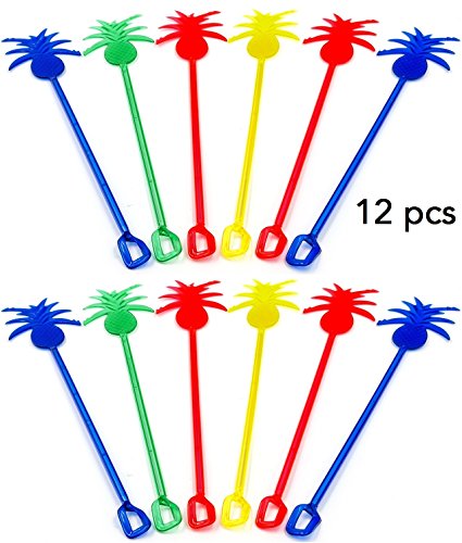 Ultimate Bar Caddy Assorted Swizzle Sticks, Disposable Flexible Straws (2 Sizes) – Ideal Bar Party Refill Kit for Organize...
