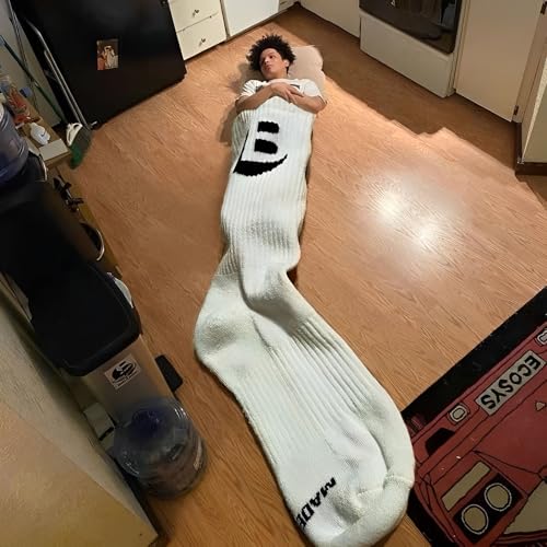 Duuey Sock Wearable Blanket Huge Sock Creative Sleep Bag Coral Fleece Comfortable Warm Blanket Sleep Bag Christmas Gift