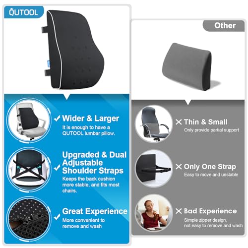 Lumbar Support Pillow for Office Chair, Office Home Essentials,Gifts for Mom,Dad, Back Support Pillow for Car, Chair Cushi...