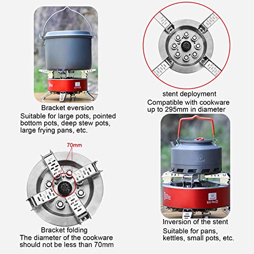 BULIN AirOka B18 Puls 23800W Alloy Portable Picnic Camping Stove Windproof Design Gas Cooking Burner with Piezo Ignition a...
