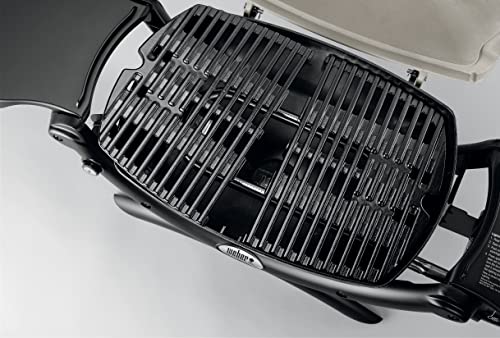 Weber Q1200 Liquid Propane Portable Gas Grill for Travel and Camping, 1 Burner, Titanium