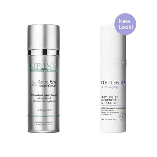 Replenix Anti-Aging Retinol 2X Regenerate Dry Serum, Medical-Grade Quick-Drying Face Serum for Mature Skin (1 fl. oz)