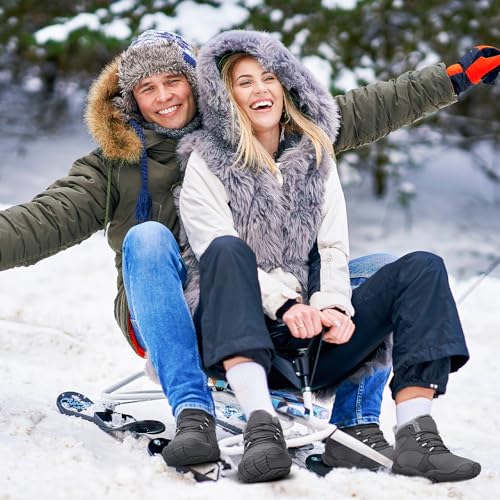 Hike Winter Footwear Barefoot Boots Mens Womens, Waterproof Winter Snow Boots, Warm Ankle Booties, Wide Toe Barefoot Hikin...