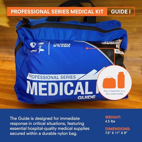 Adventure Medical Kits Pro Series Emergency Medical Kit - Guide I - First Aid Backcountry Medical Kit with C-Splint, CPR M...