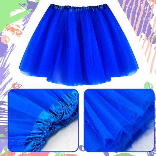 QLINLEAF Women Tutu Costume Accessories Set With Headband Sunglasses Halloween 80s Cosplay Birthday Party Girls