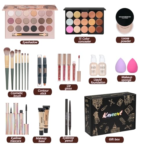 Makeup Kit Makeup Sets for Teens Makeup kits for Women Teenagers Full Kit Make up Eyeshadow Palette Foundation Concealer L...