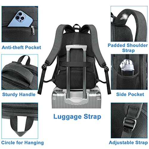 MATEIN 17 Inch Laptop Backpack, TSA Large Travel Backpack with Lunch Box, Anti-Theft Work Business Carry On with USB Port,...