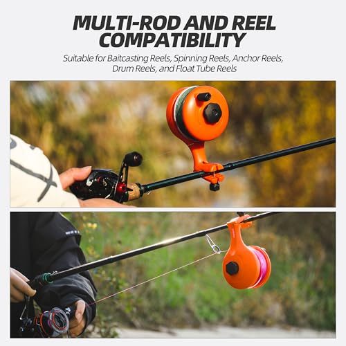 RUNCL Fishing Line Spooler – Portable Winder & Reel Spooling Tool for Casting and Spinning Reels, Prevents Line Twist, No...