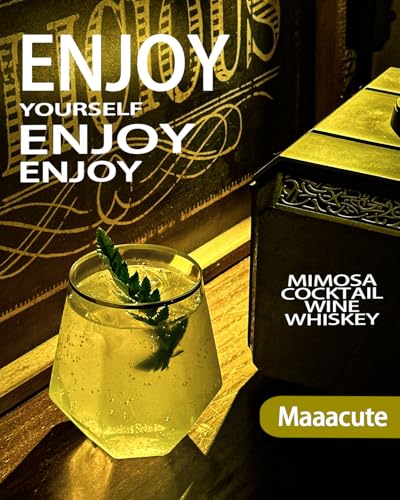 Maaacute 40 Pcak Plastic Stemless Wine cocktail Whiskey Champagne Glasses, 12 Oz Gold Rim Disposable Clear Unbreakable Cup...