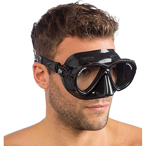 Cressi Compact Adult Scuba Diving Mask with Anti-Fog System - Cressi Naxos Mask- Made in Italy