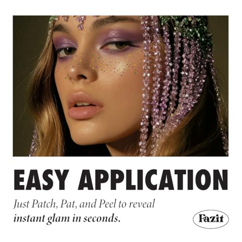 Fazit Makeup Patches - Carnival Speckles - Limited Edition - Glow Up Make-Up Patches - Cute Glitter Makeup Accessories for...
