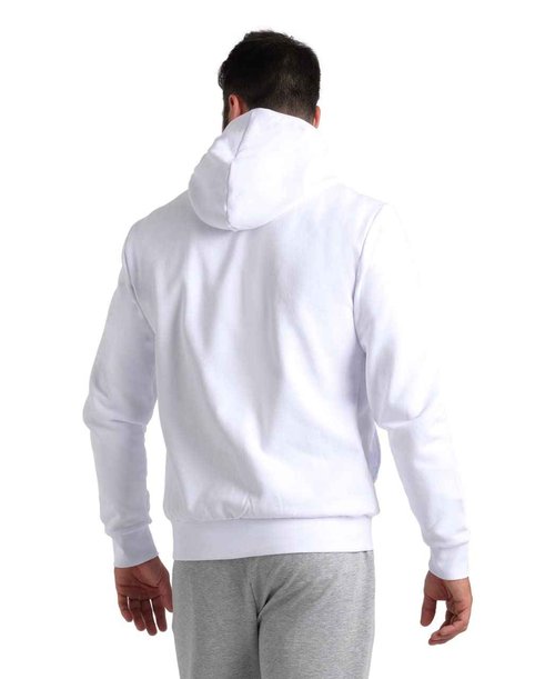 ARENA Team Unisex Sporty Hooded Panel Reflective Jacket for Men and Women - Athletic or Casual Wear,WHITE