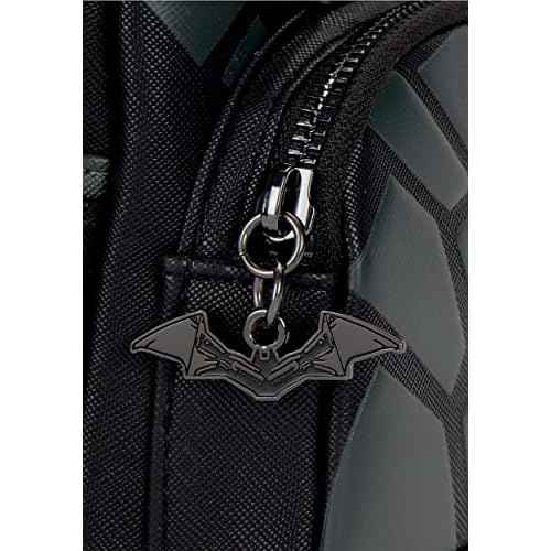 Loungefly Women's Dc The Batman Mini Backpack, Schwarz/Anthrazit, One Size