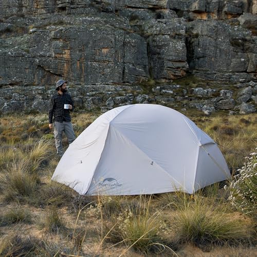 Naturehike Mongar UL Tent [2025 Upgrade] 1.5kg/3.3lb Ultralight Tents,1/2 Person Backpacking Tent,4 Modes of use, Waterpro...