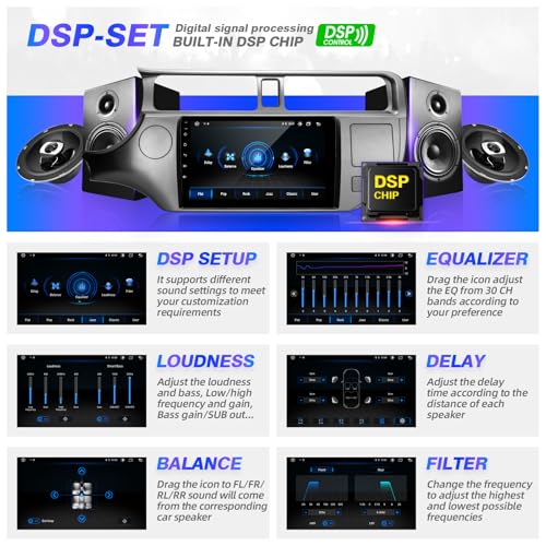 SizxNanv for KIA RIO 2012 2013 2014 2015 Radio Compatible with Wireless Carplay Android Auto,Car Stereo Bluetooth Navigati...