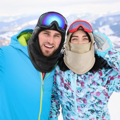 Balaclava Ski Mask for Men, Lining Windproof Ski Face Mask for Women, Adjustable Winter Cold Weather Face Cover