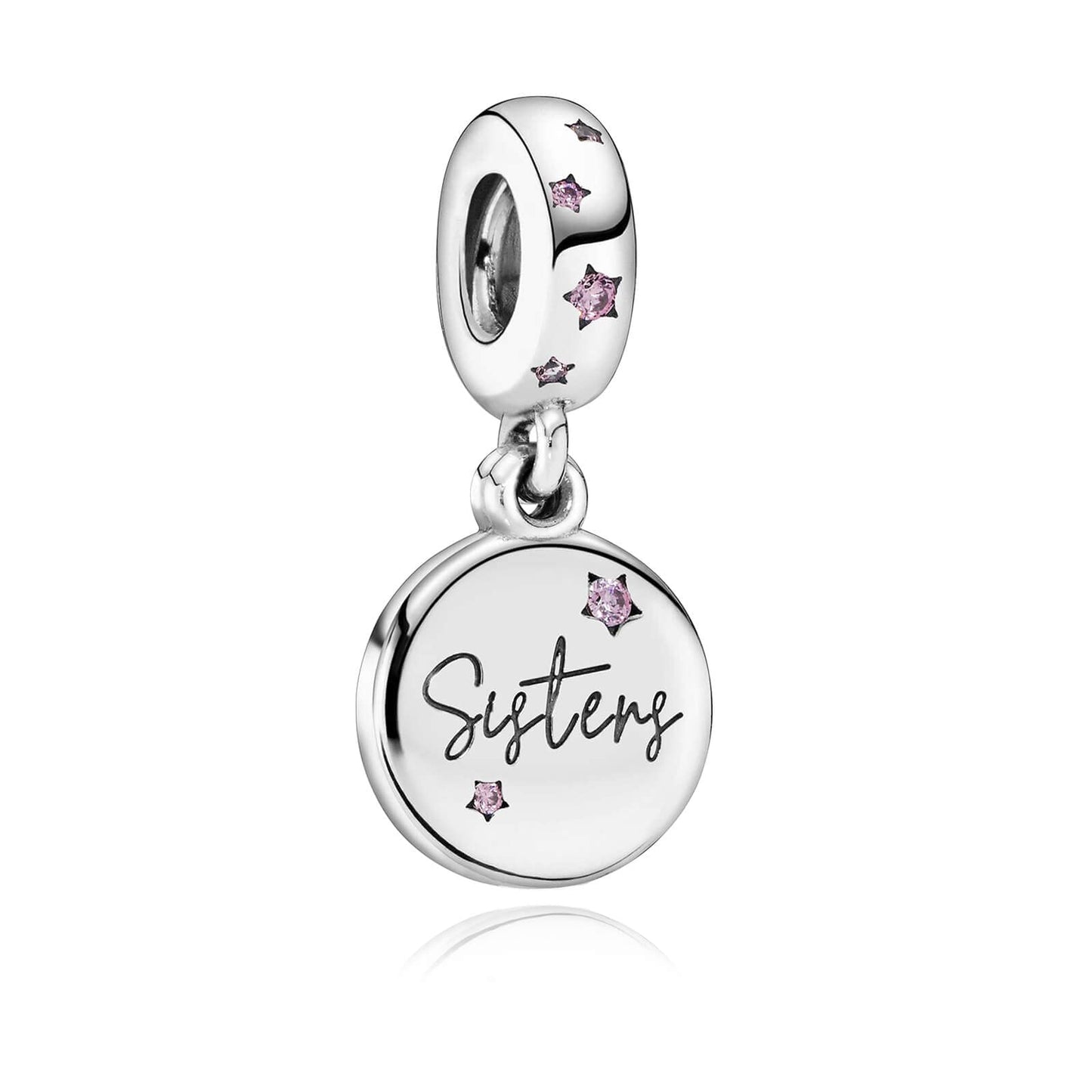 VALGACLS Forever Sisters Charms 925 Sterling Silver Sister Charm for Bracelets Necklace Sister Charms for Women