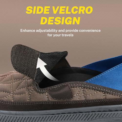 Mens Slippers for Plantar Fasciitis, Casual Mens Slip on Shoes with Arch Support, Orthopedic House Slippers for Men, Indoo...