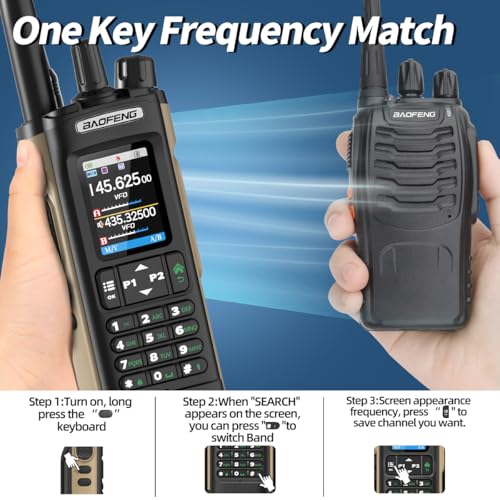 BAOFENG UV32 Radio Ham Radio Handheld 10W Long Range Rechargeable NOAA Weather Receiver UV-32 5RM K5 Tactical Two Way Radi...