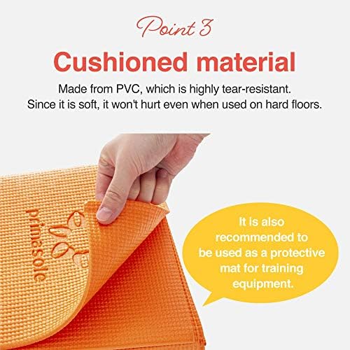 Primasole Folding Yoga Travel Pilates Mat Foldable Easy to Carry to Class Beach Park Tear resistant Travel Picnics 4mm Thi...