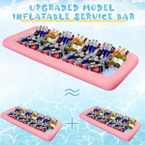 Halloscume Large Inflatable Serving Bar 72 x 30 x 5'' Inflatable Ice Serving Buffet Bar Inflatable Cooler Ice Buffet Salad...