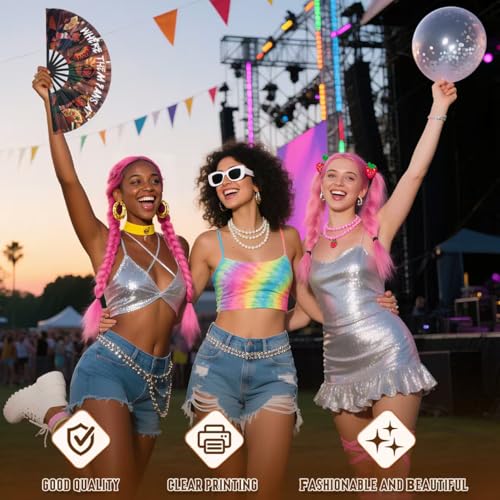 Boots On The Ground Fan ，Cowboy Dance with A Folding Fan,Clack Fan,Decorative Hand Fans,Clacking Fans for Line Dancing,Wes...